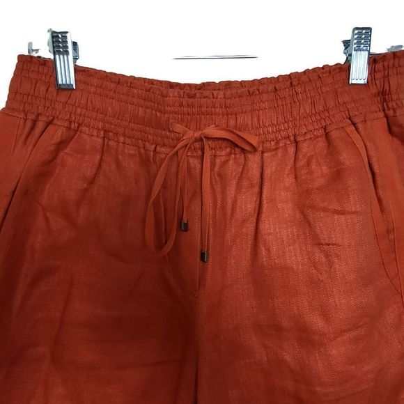 J.Crew Orange Linen Shorts Size Small - Picture 4 of 11